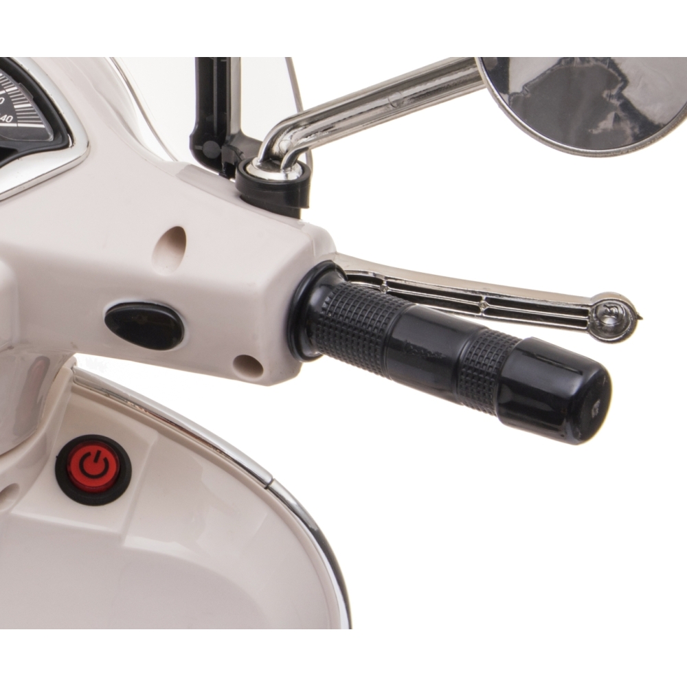 Elektrinis motoroleris Vespa GTS Super, White-Elektromobiliai vaikams, Motociklai-e-vaikas