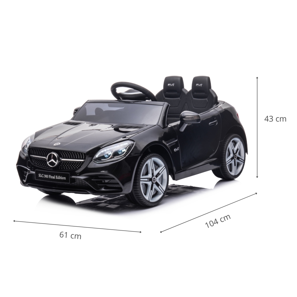 Elektromobilis Mercedes-Benz SLC, Black-Elektromobiliai vaikams, Mašinos-e-vaikas