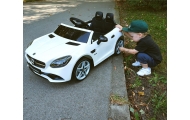Elektromobilis Mercedes-Benz SLC, White-Elektromobiliai vaikams, Mašinos-e-vaikas