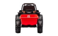 Pojazd na akumulator Traktor z przyczepą Farmer Red