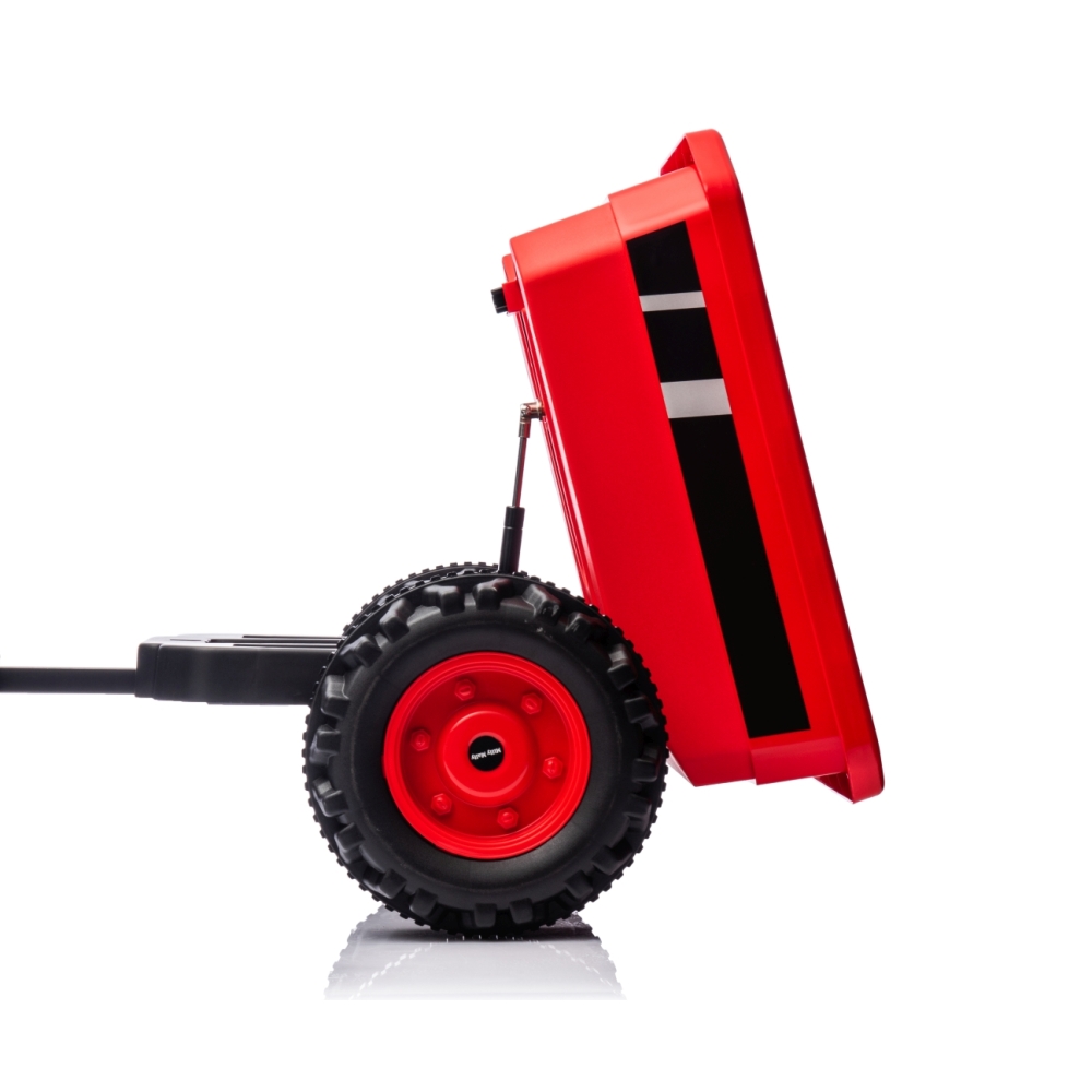 Pojazd na akumulator Traktor z przyczepą Farmer Red