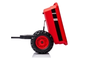 Pojazd na akumulator Traktor z przyczepą Farmer Red