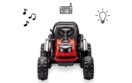 Pojazd na akumulator Traktor z przyczepą Farmer Red