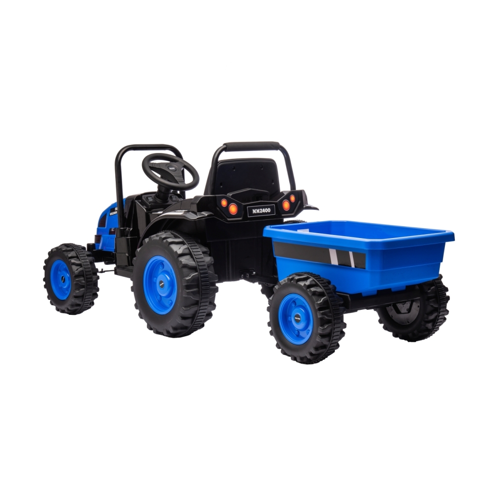 Pojazd na akumulator Traktor z przyczepą Farmer Blue