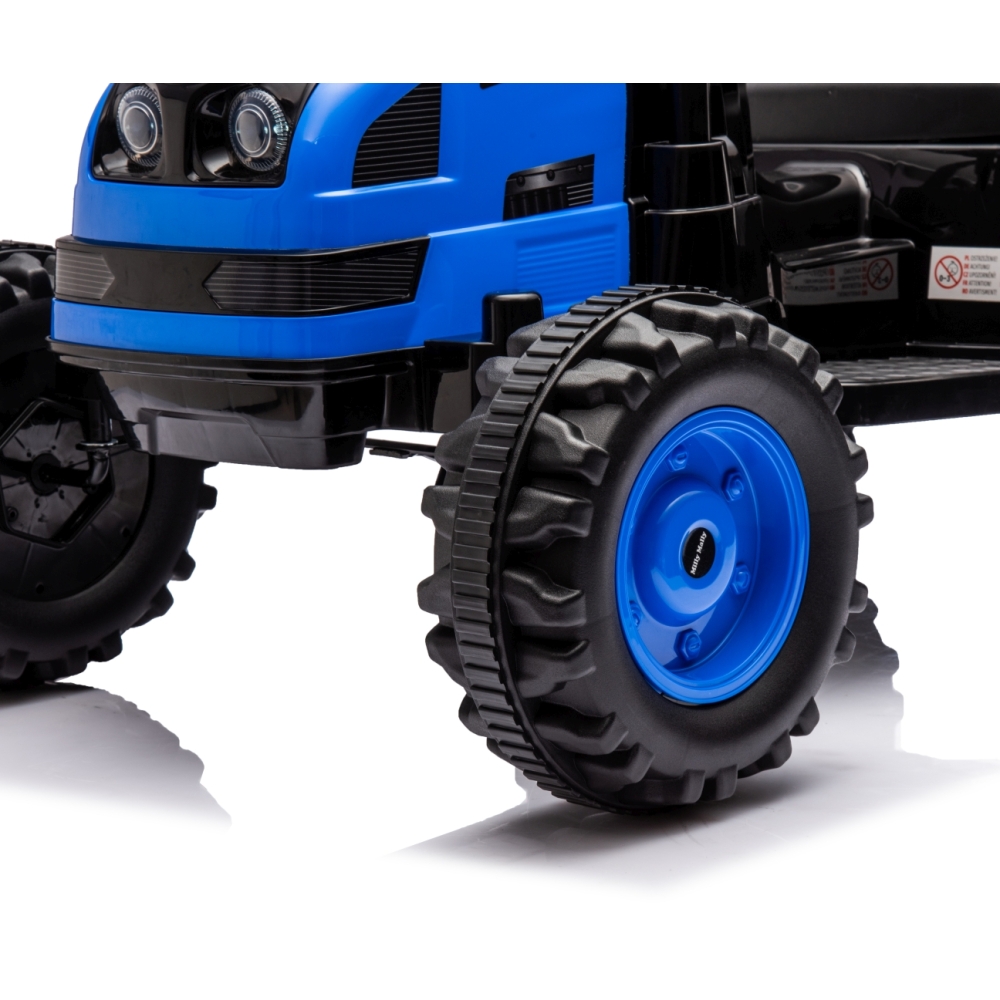 Pojazd na akumulator Traktor z przyczepą Farmer Blue