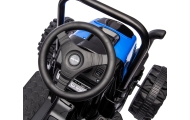Pojazd na akumulator Traktor z przyczepą Farmer Blue