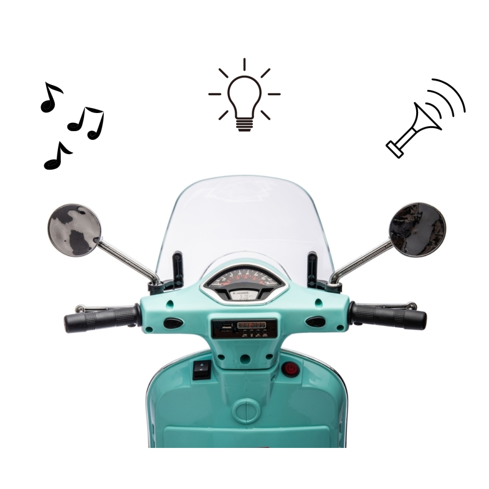 Elektrinis motoroleris Vespa GTS Super, Mint-Elektromobiliai vaikams, Motociklai-e-vaikas