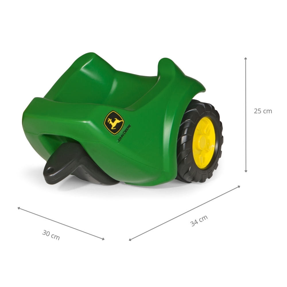 Rolly Toys 122028 John Deere Rolly MiniTrac priekaba-Judėjimui, Minami traktoriai ir jų priedai-e-vaikas
