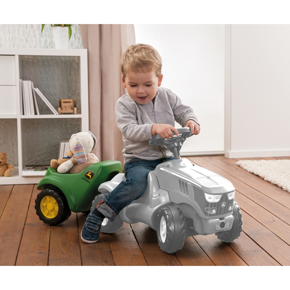 Rolly Toys 122028 John Deere Rolly MiniTrac priekaba-Judėjimui, Minami traktoriai ir jų priedai-e-vaikas