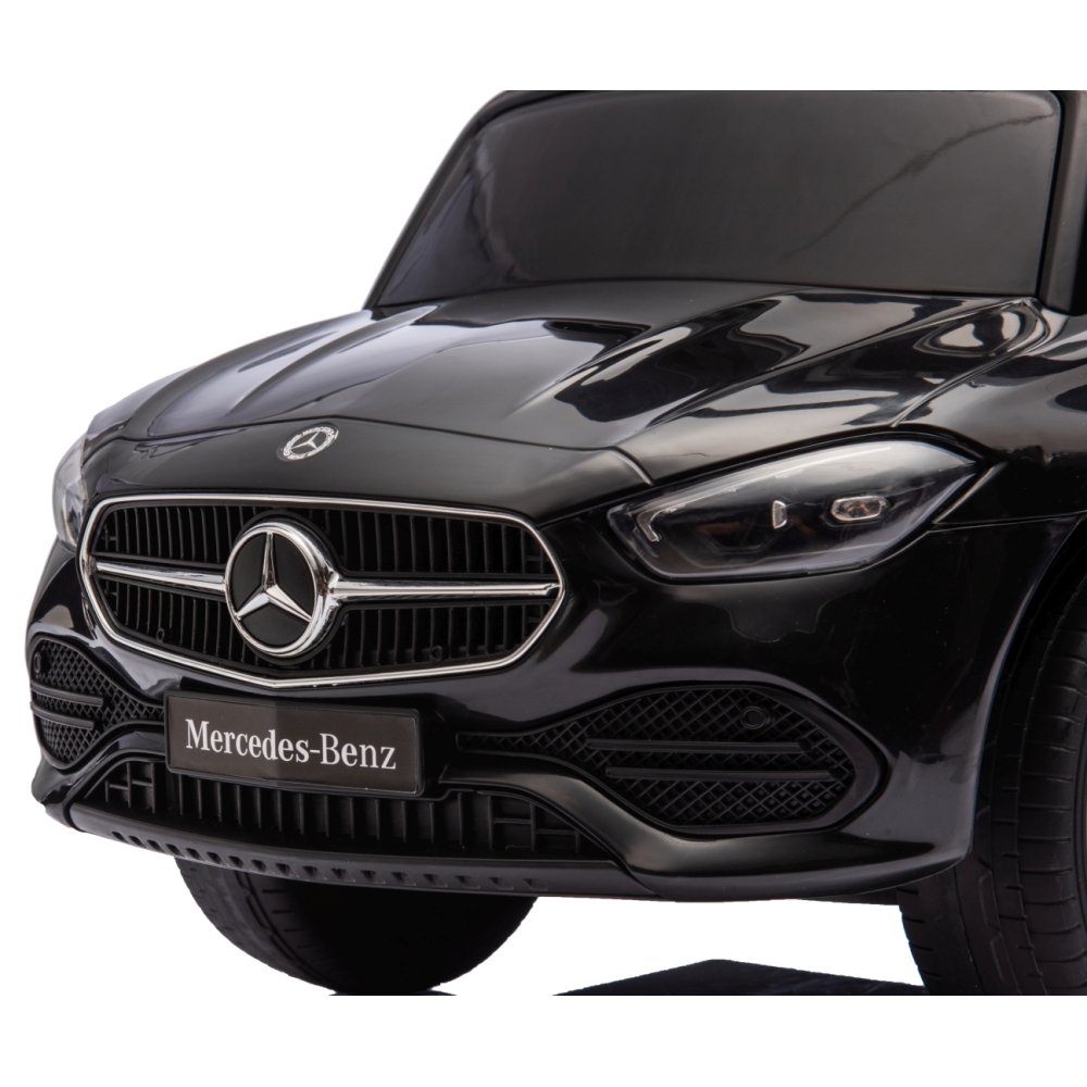 Paspiriama mašinėlė MERCEDES C-Class, juoda-Judėjimui, Paspiriamosios mašinėlės ir jų priedai, Paspiriamos mašinėlės-e-vaikas