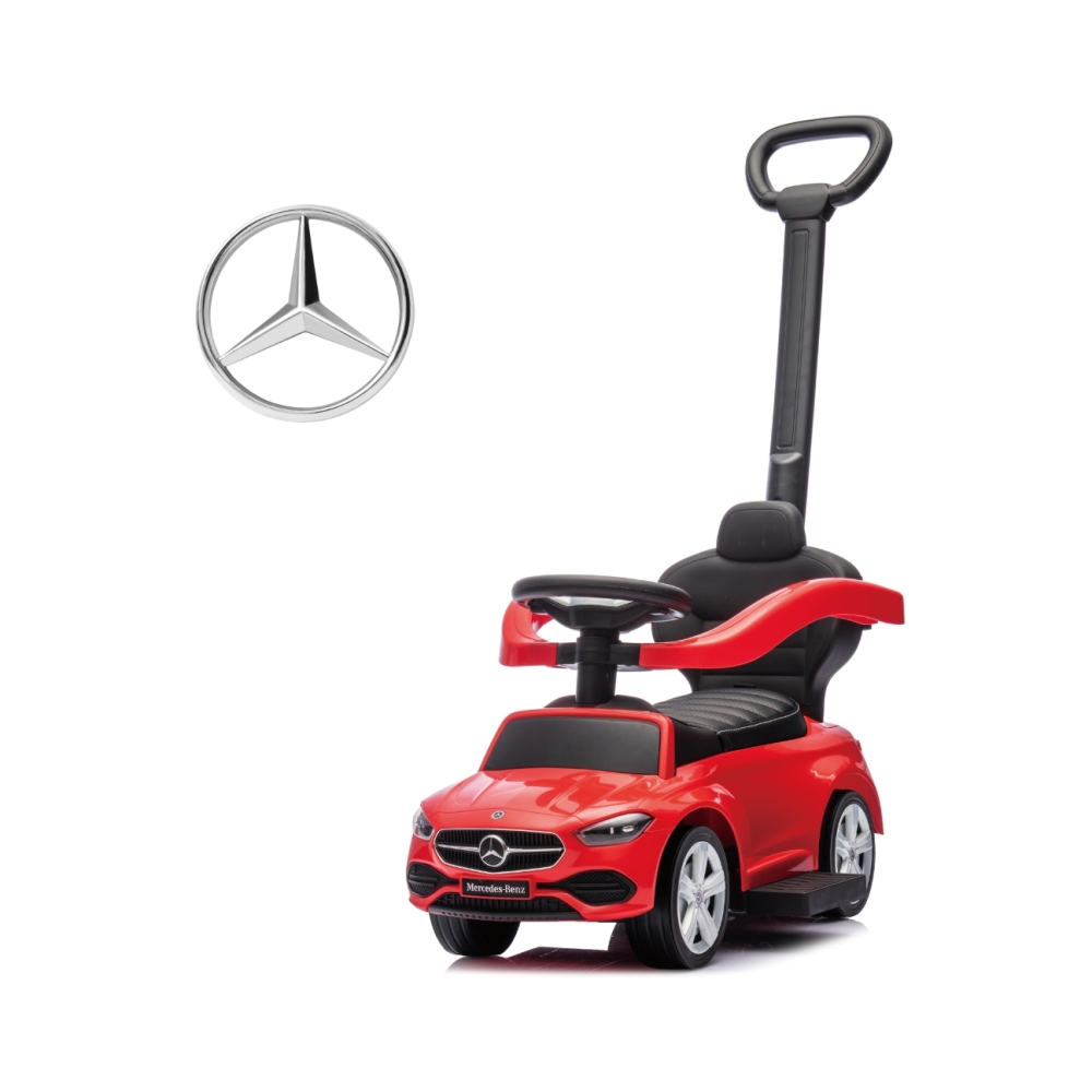 MERCEDES C-Class Deluxe paspiriama mašinėlė su rankena Red-Judėjimui, Paspiriamosios mašinėlės ir jų priedai, Paspiriamos mašinė