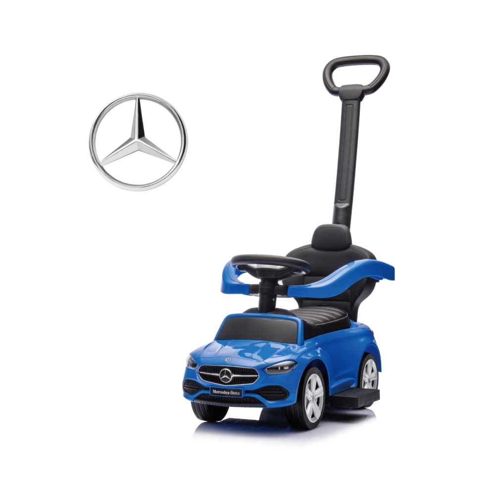 MERCEDES C-Class Deluxe paspiriama mašinėlė su rankena Blue-Judėjimui, Paspiriamosios mašinėlės ir jų priedai, Paspiriamos mašin