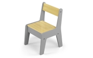 Zestaw mebli Olaf Blocks - Stolik i dwa krzesełka Dark Grey