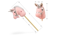 "Hobby Stick Horse" ryškiai rožinis
