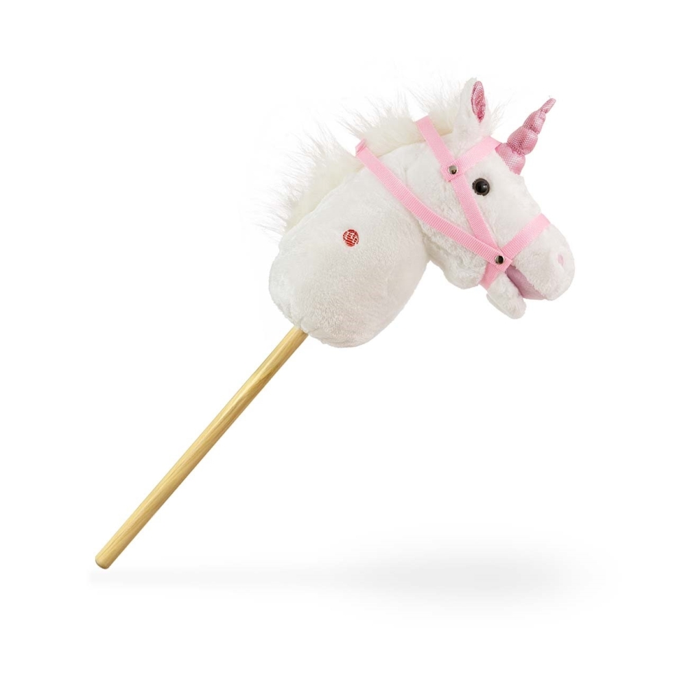 Žaislinis arklys ant pagalio Milly Mally Hobby, White