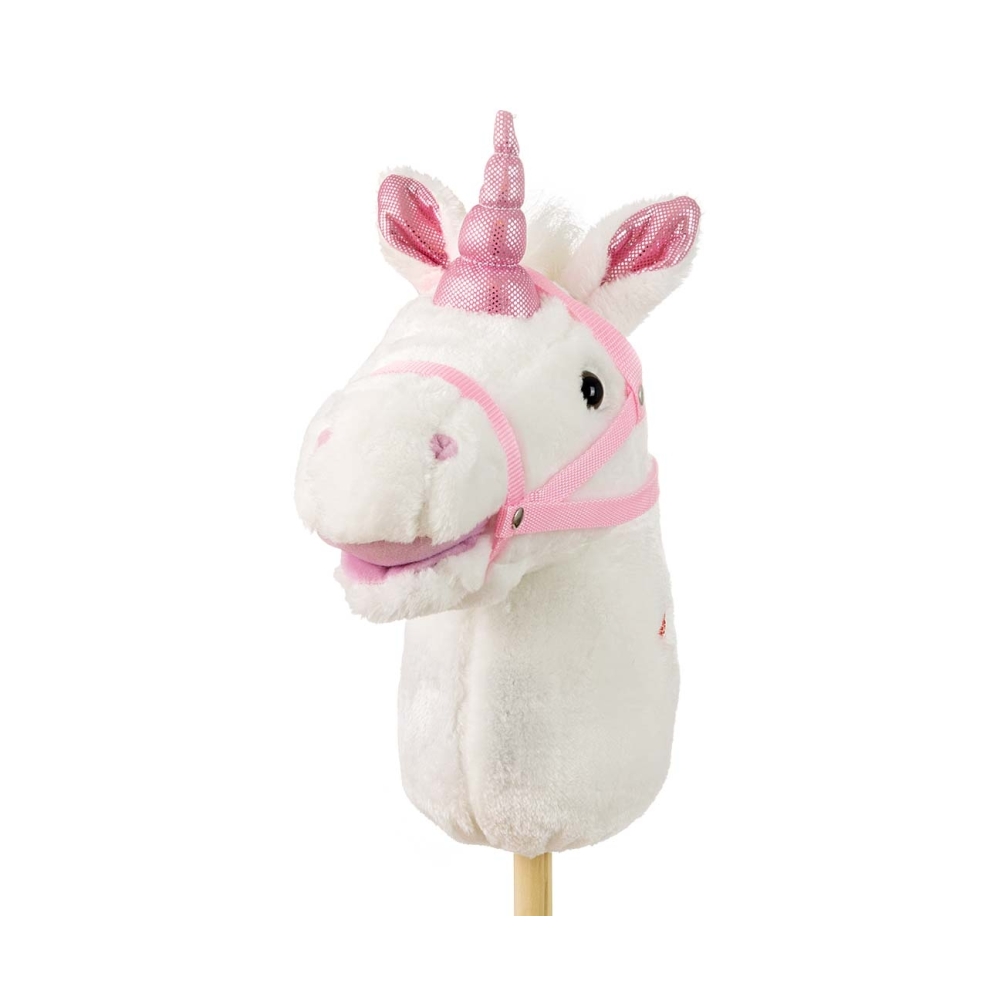 Žaislinis arklys ant pagalio Milly Mally Hobby, White