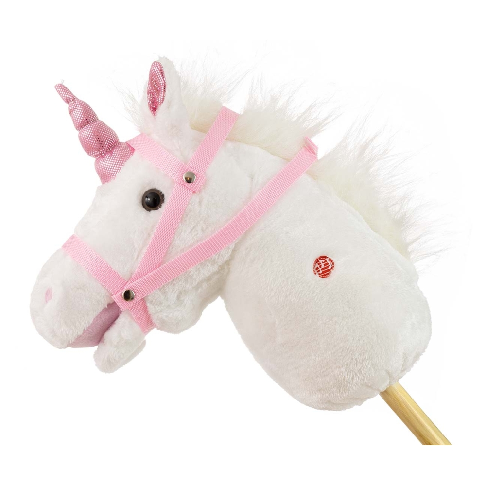 Žaislinis arklys ant pagalio Milly Mally Hobby, White