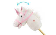 Žaislinis arklys ant pagalio Milly Mally Hobby, White