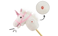 Žaislinis arklys ant pagalio Milly Mally Hobby, White