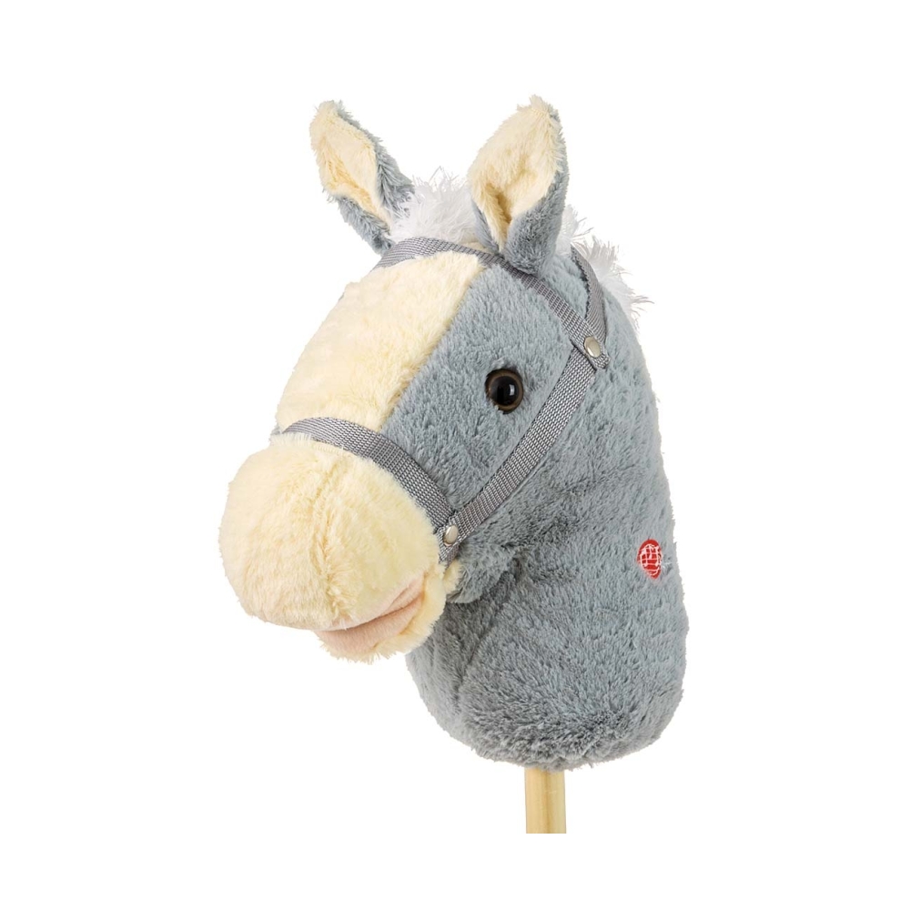 Žaislinis arklys ant pagalio Milly Mally Hobby, Grey