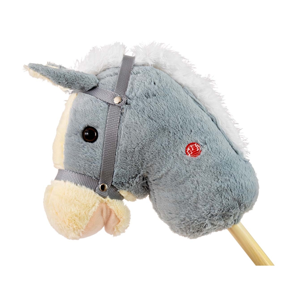 Žaislinis arklys ant pagalio Milly Mally Hobby, Grey