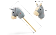 Žaislinis arklys ant pagalio Milly Mally Hobby, Grey