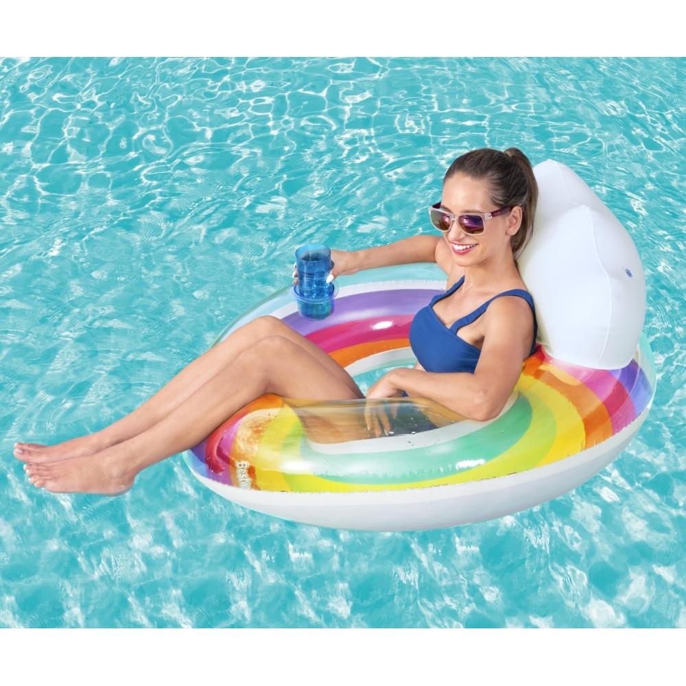 Inflatable Swimming Ring 107 cm Rainbow Bestway 43647