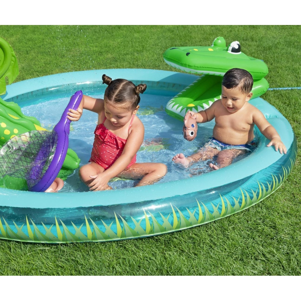 Dmuchany Plan Zabaw Krokodyl 224 x 181 x 72 cm Bestway 53166