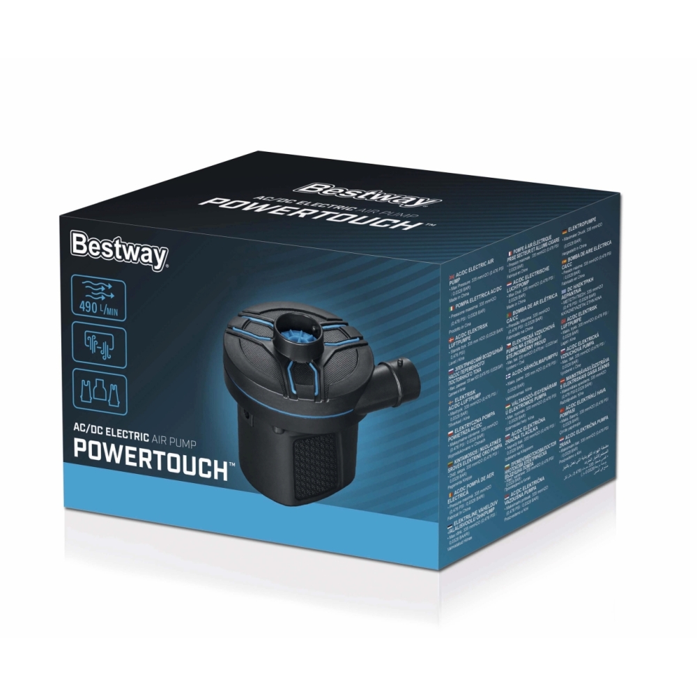 Elektrinis čiužinių pripūtimo įrenginys Bestway 62255 PowerTouch AC DC