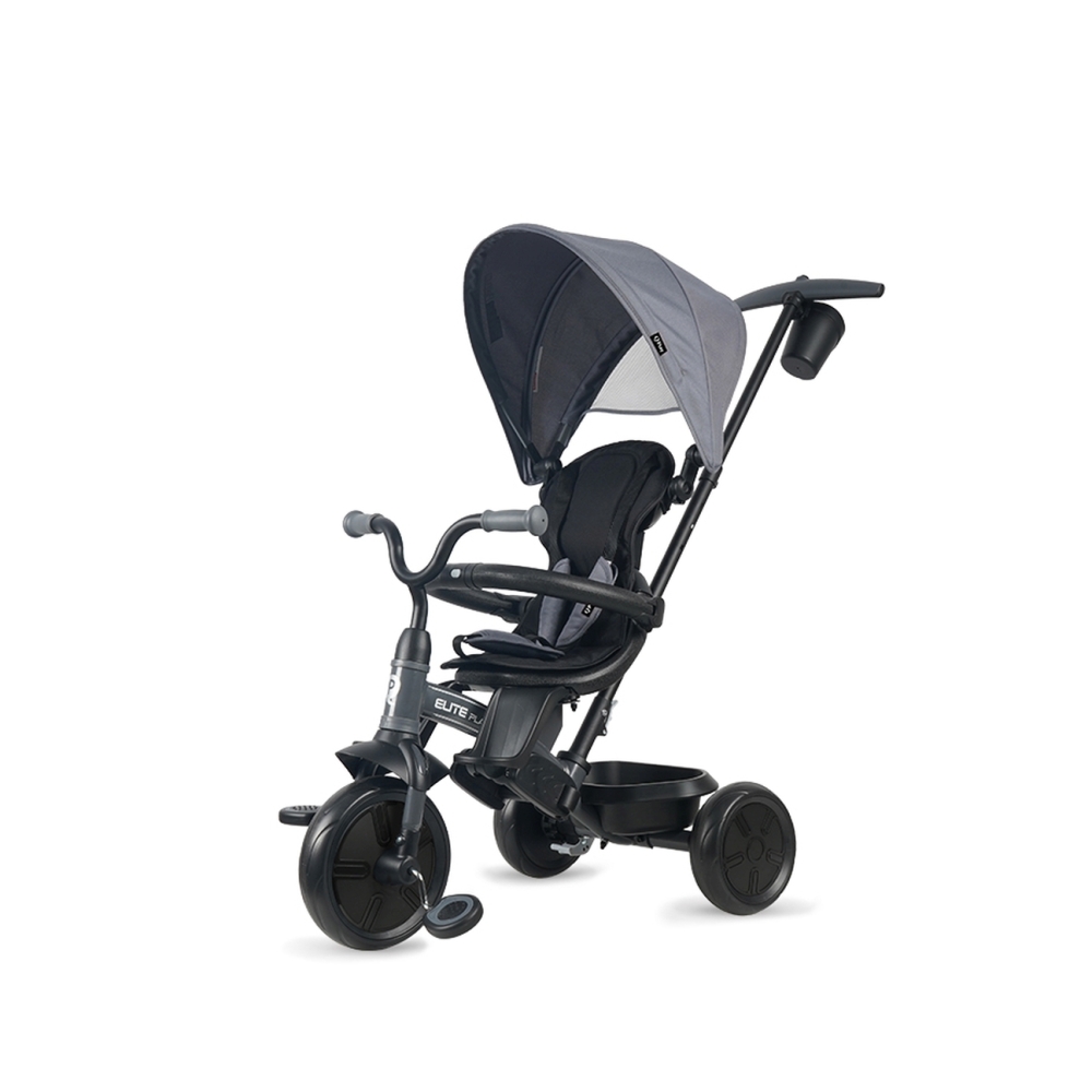 Triratis Qplay Elite Platinum, Grey-Judėjimui, Triratukai vaikams-e-vaikas