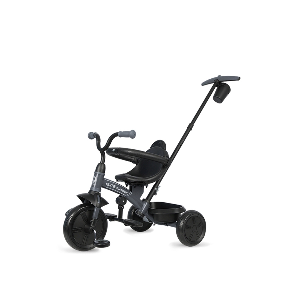 Triratis Qplay Elite Platinum, Grey-Judėjimui, Triratukai vaikams-e-vaikas
