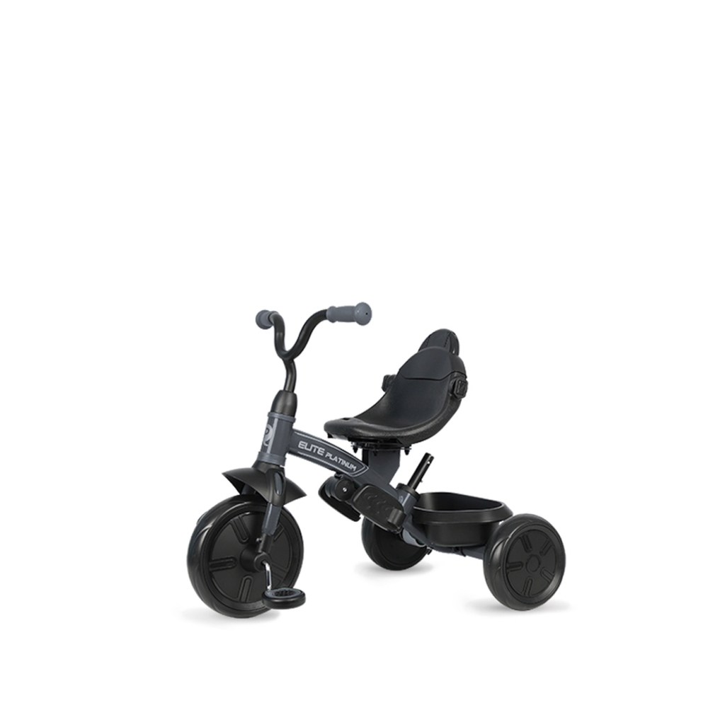 Triratis Qplay Elite Platinum, Grey-Judėjimui, Triratukai vaikams-e-vaikas