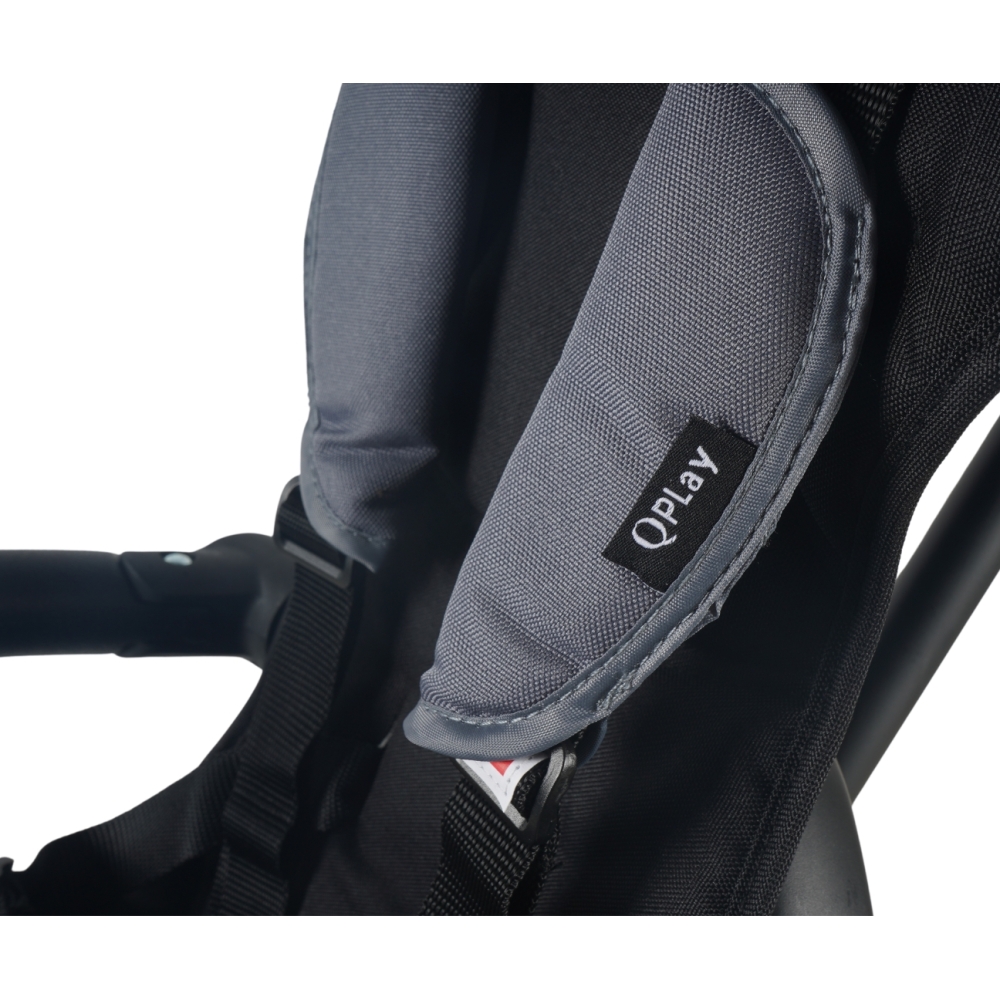Triratis Qplay Elite Platinum, Grey-Judėjimui, Triratukai vaikams-e-vaikas