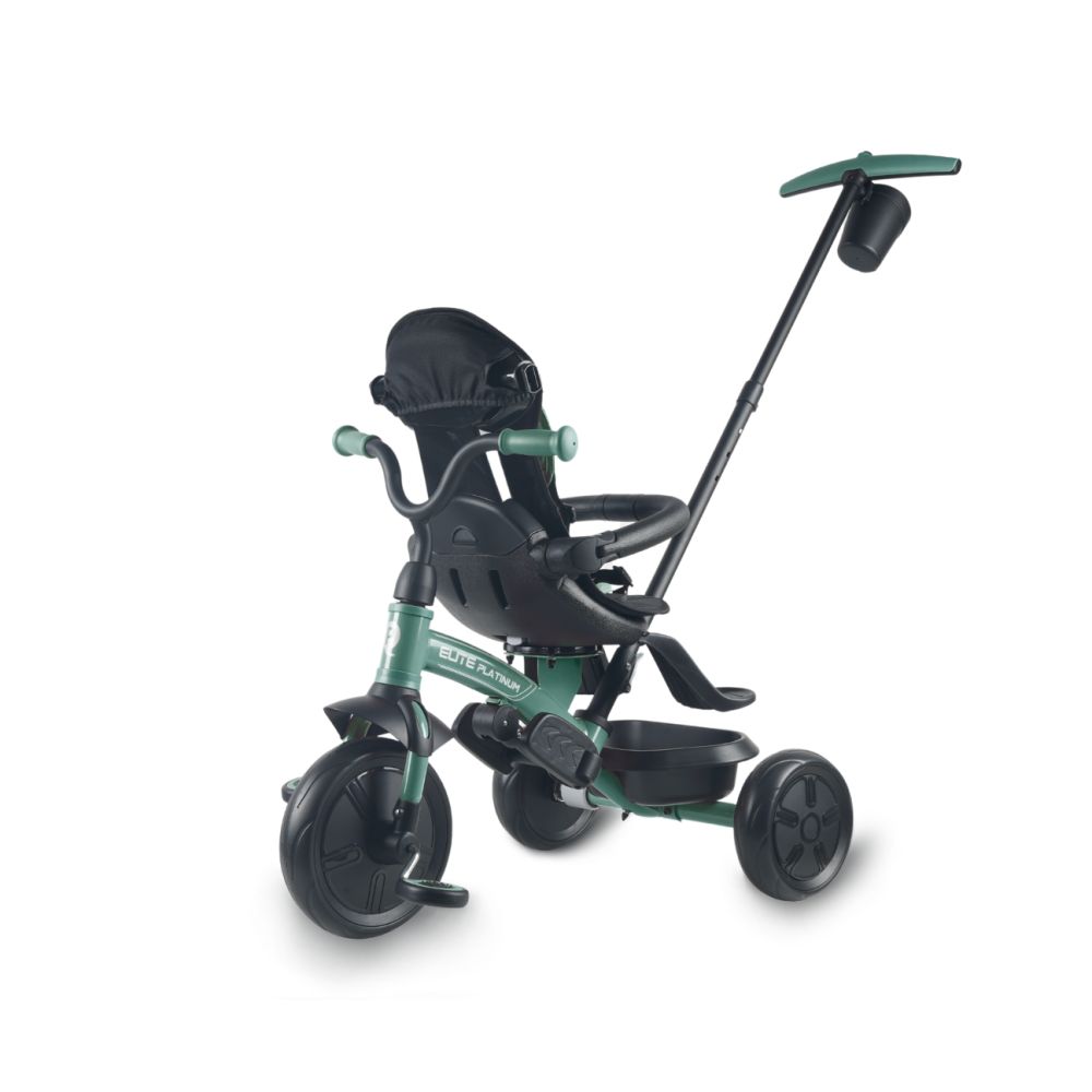 Triratis Qplay Elite Platinum, žalias-Judėjimui, Triratukai vaikams-e-vaikas