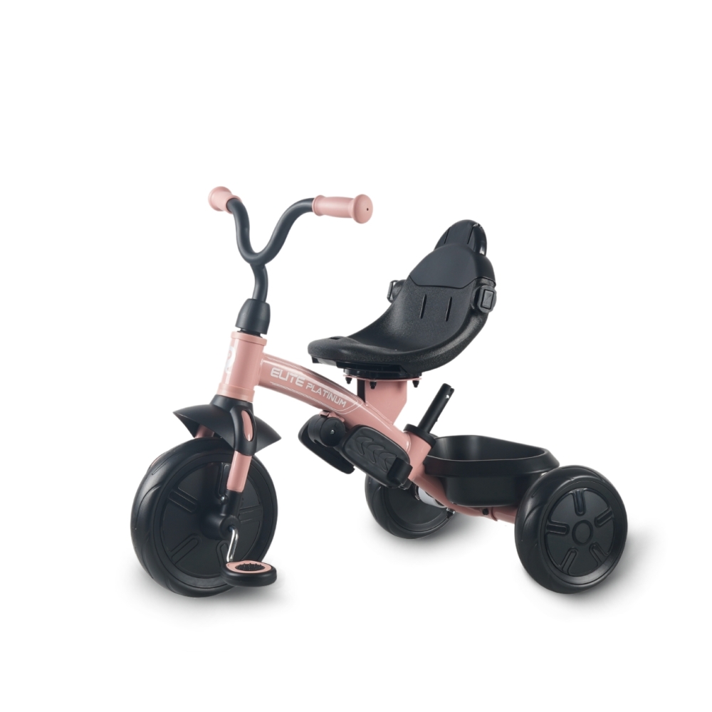 Triratis Qplay Elite Platinum, Pink-Judėjimui, Triratukai vaikams-e-vaikas