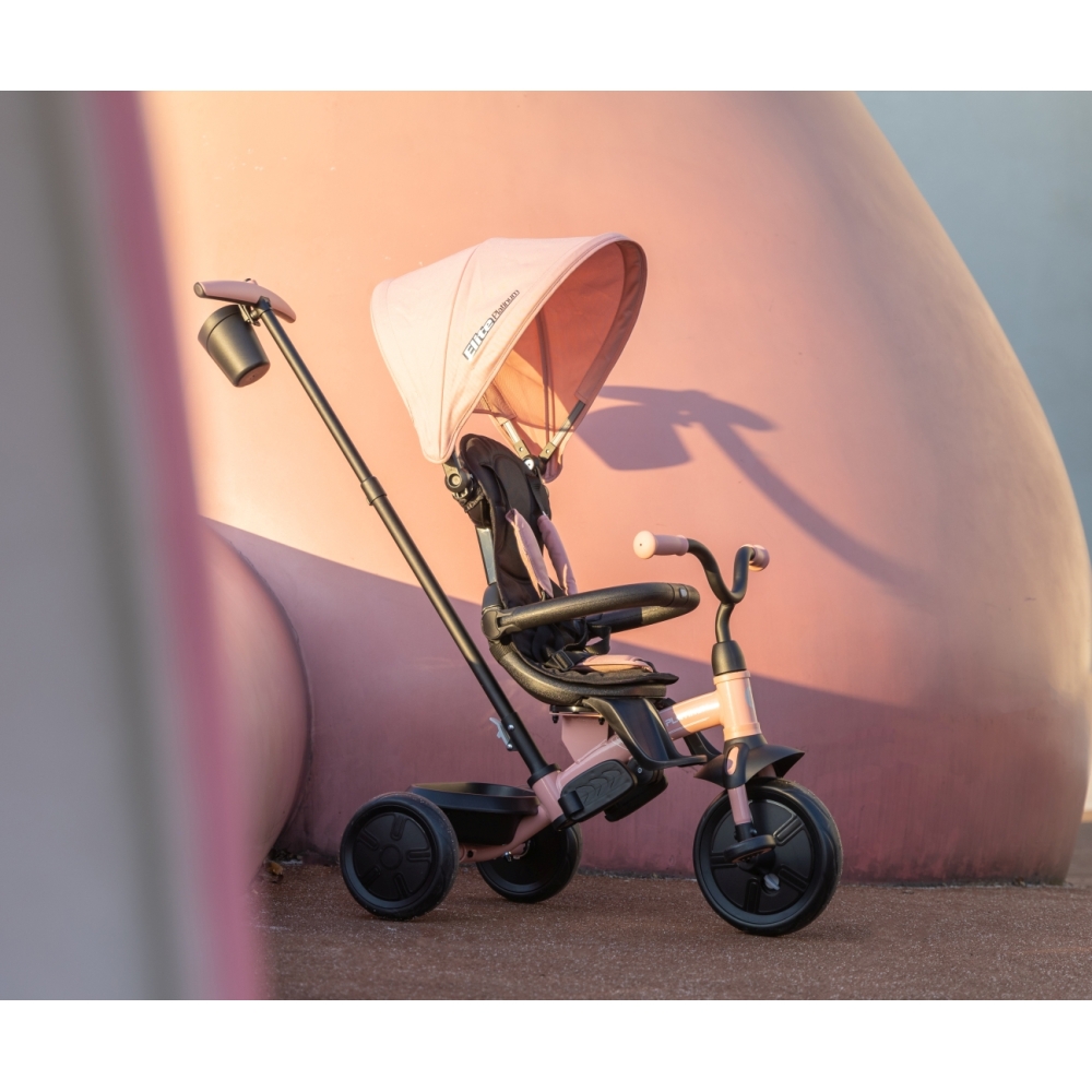 Triratis Qplay Elite Platinum, Pink-Judėjimui, Triratukai vaikams-e-vaikas