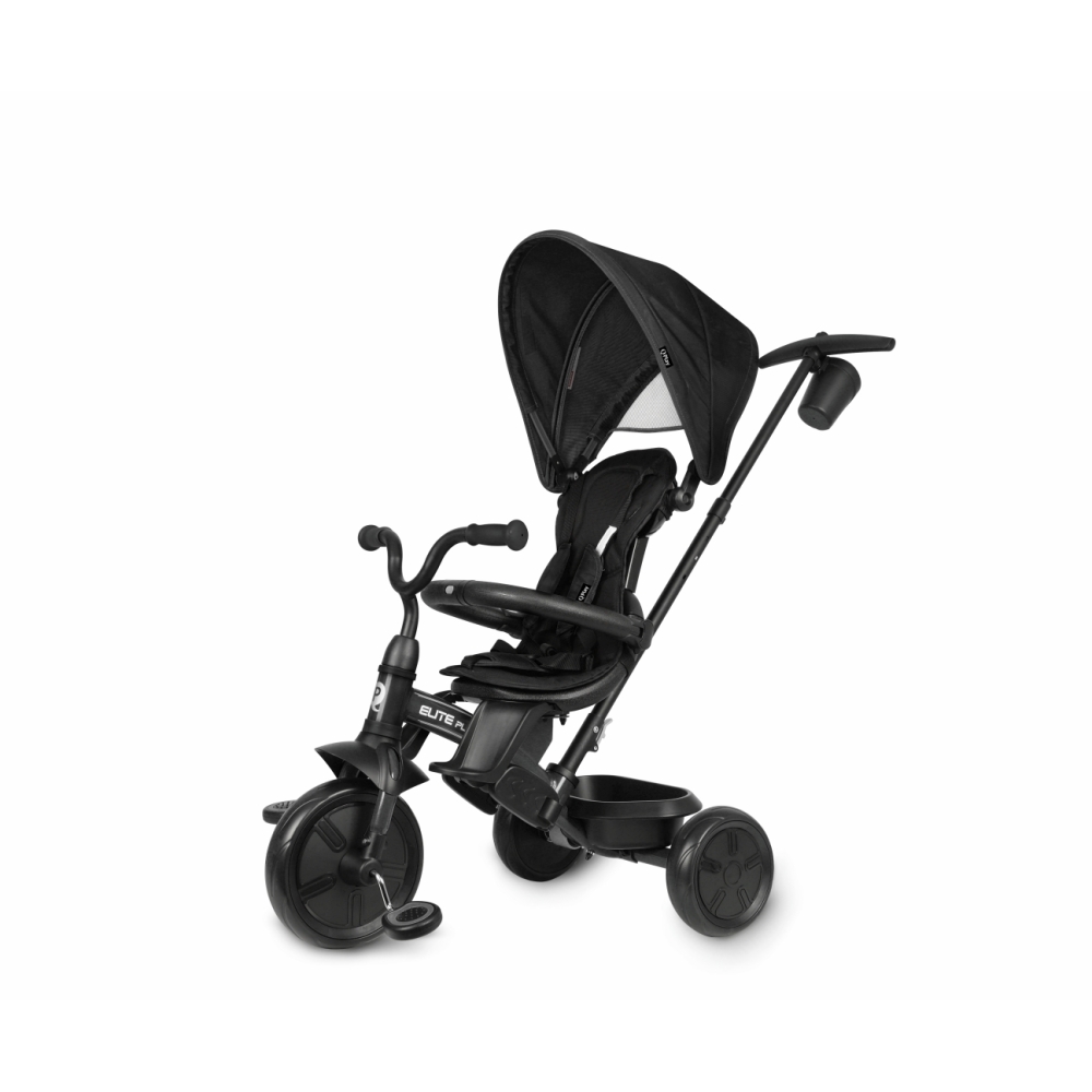 Triratis Qplay Elite Platinum, Black-Judėjimui, Triratukai vaikams-e-vaikas