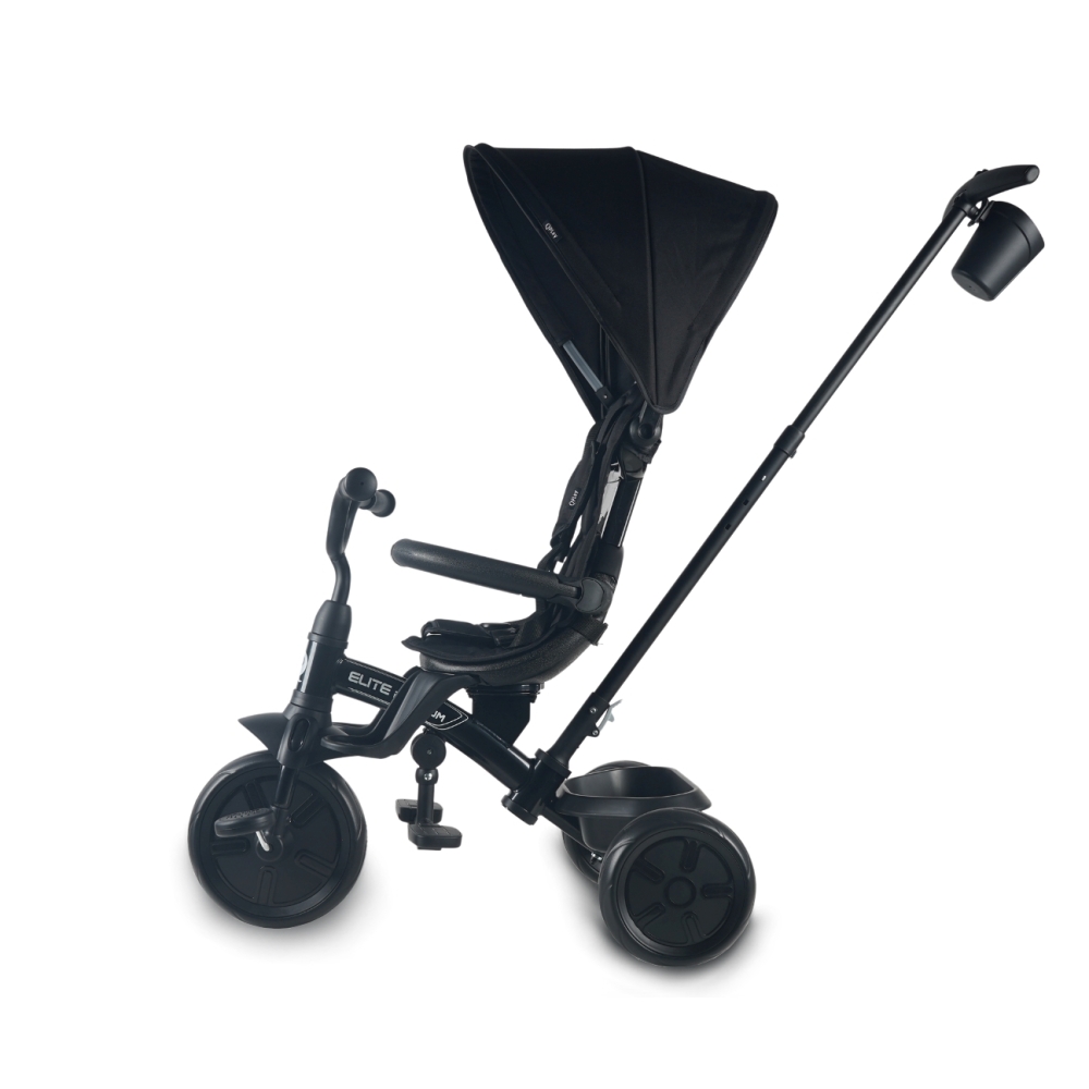 Triratis Qplay Elite Platinum, Black-Judėjimui, Triratukai vaikams-e-vaikas