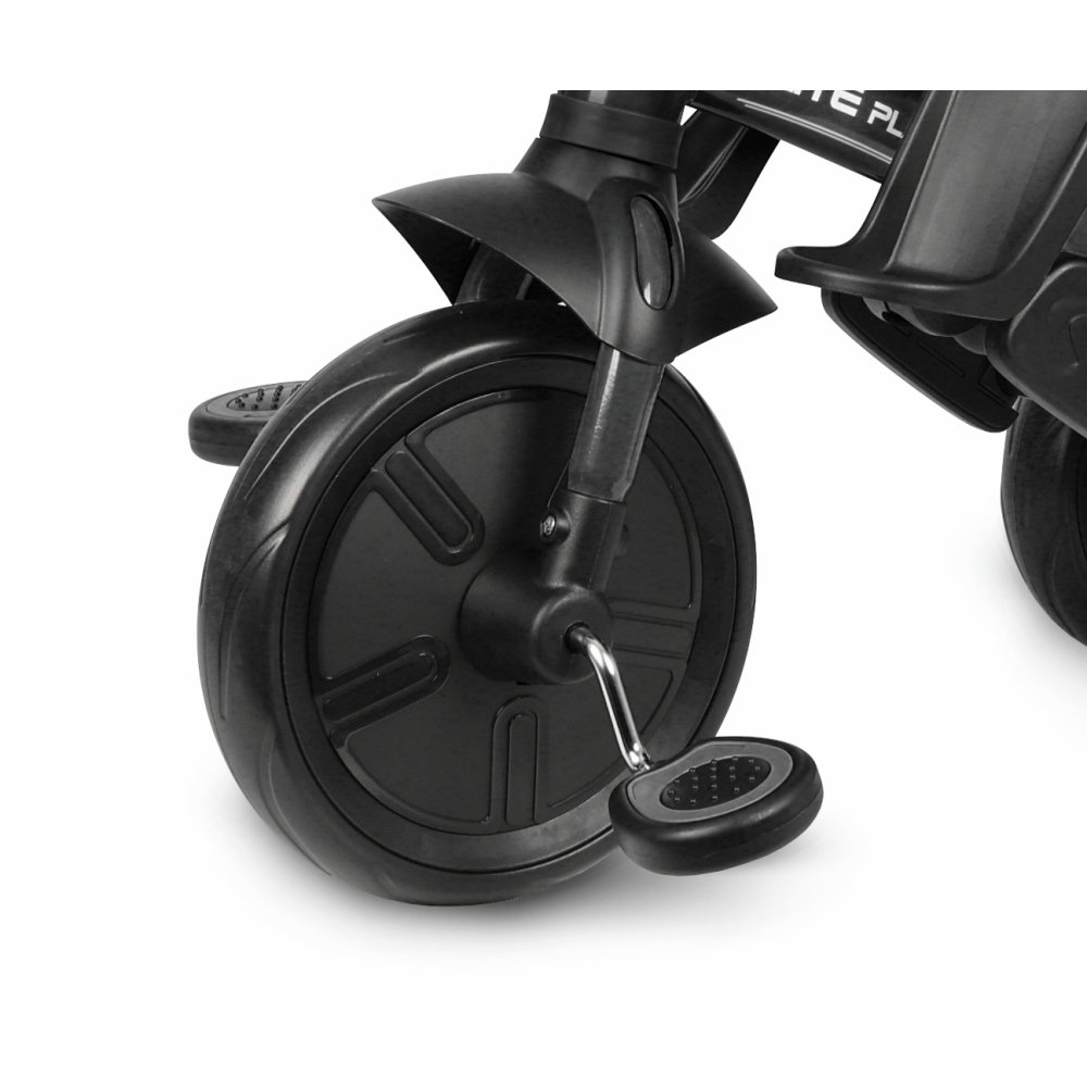 Triratis Qplay Elite Platinum, Black-Judėjimui, Triratukai vaikams-e-vaikas