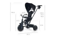 Triratis Qplay Elite Platinum, Black-Judėjimui, Triratukai vaikams-e-vaikas