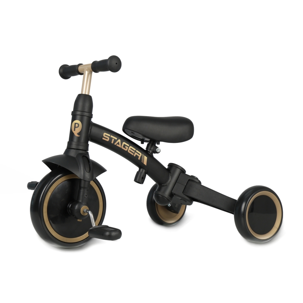 Triratis Qplay Stager 3w1, Platinum-Judėjimui, Triratukai vaikams-e-vaikas