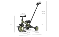 Qplay Rowerek Trójkołowy Stager 3w1 Green