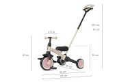 Qplay Rowerek Trójkołowy Stager 3w1 Pink