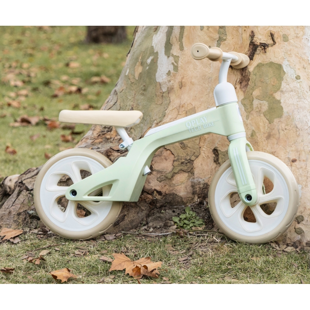 Balansinis dviratis Qplay Bike Tech, Mint-Judėjimui, Balansiniai dviratukai-e-vaikas