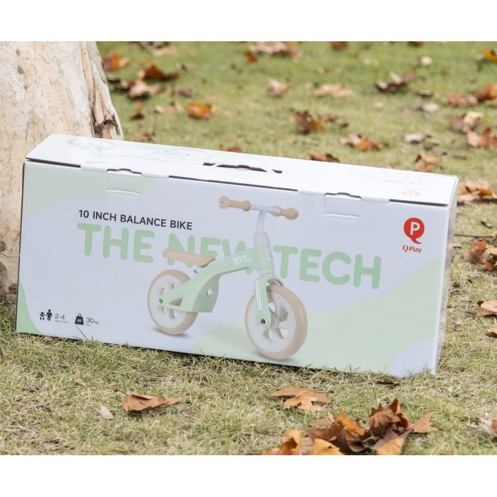 Balansinis dviratis Qplay Bike Tech, Mint-Judėjimui, Balansiniai dviratukai-e-vaikas