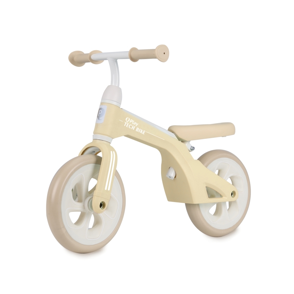 Balansinis dviratis Qplay Bike Tech, Cream-Judėjimui, Balansiniai dviratukai-e-vaikas