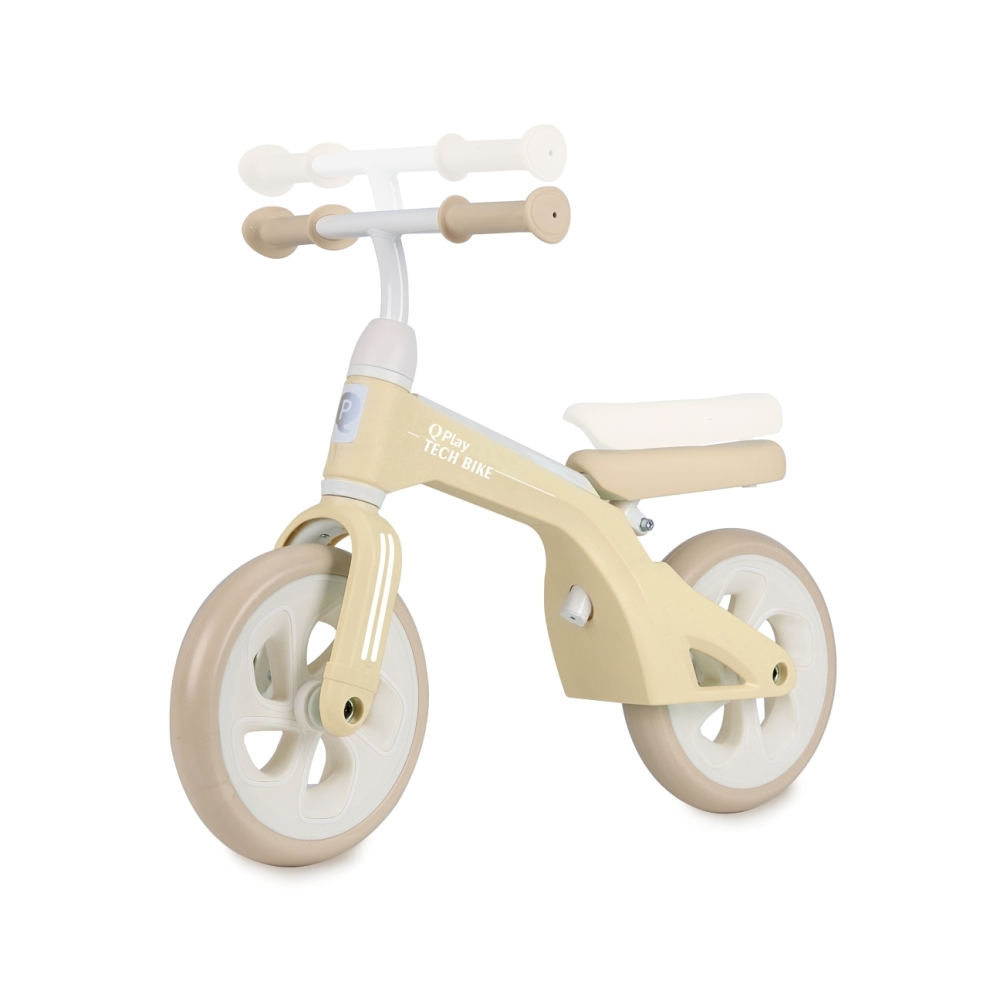 Balansinis dviratis Qplay Bike Tech, Cream-Judėjimui, Balansiniai dviratukai-e-vaikas