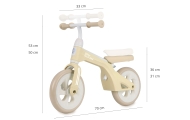 Balansinis dviratis Qplay Bike Tech, Cream-Judėjimui, Balansiniai dviratukai-e-vaikas