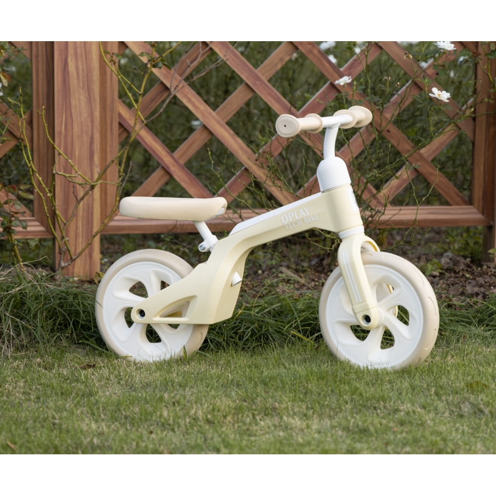 Balansinis dviratis Qplay Bike Tech, Cream-Judėjimui, Balansiniai dviratukai-e-vaikas