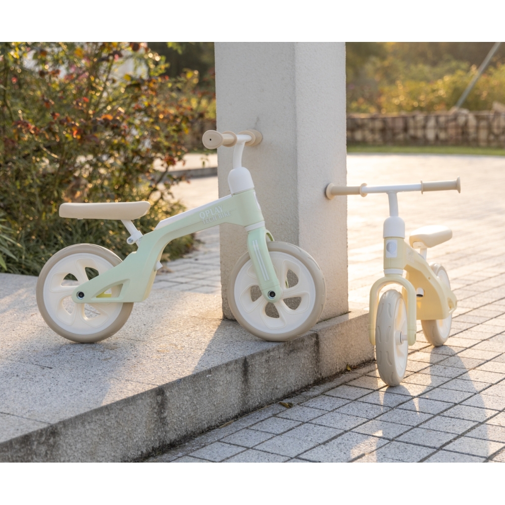 Balansinis dviratis Qplay Bike Tech, Cream-Judėjimui, Balansiniai dviratukai-e-vaikas